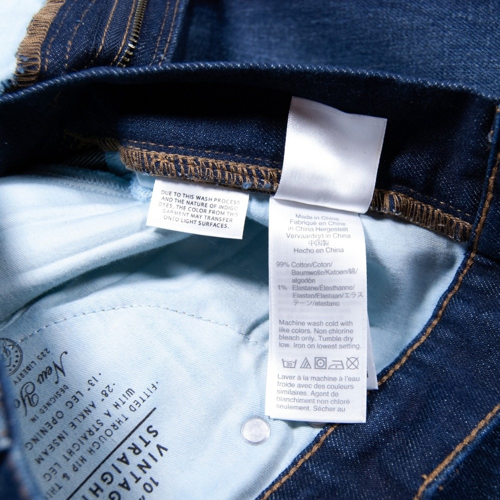 J.Crew Denim 10" Vintage Straight Leg Dark Wash Jean Women Size 28 6 Re Imagined - Picture 10 of 13